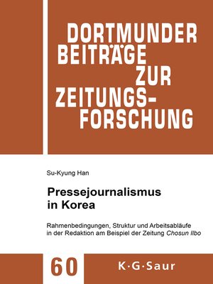 cover image of Pressejournalismus in Korea